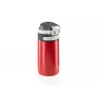 Vaso térmico Leifheit 03245 acero inoxidable 350 ml, doble pared, a prueba de fugas, tapa abatible, negro/rojo