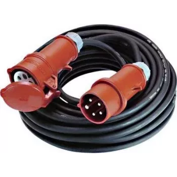 Alargador de exterior Bachmann 344.170, 5 m de longitud, 1 toma de corriente, negro