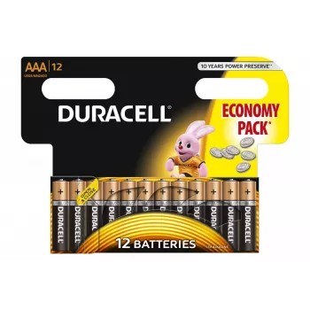 Pila doméstica Duracell pila desechable AAA alcalina