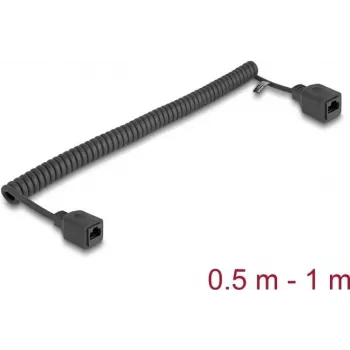Cable de red DeLOCK 90669 RJ-45 Cat5e 1 m negro