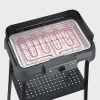 Parrilla eléctrica de sobremesa SEVERIN PG 8594 — 2000 W, parrilla rectangular, negra