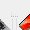 Cable USB-C a USB-C Green Cell KABGC29W 2 m, USB 3.2 Gen 1, 60 W PD, TPE trenzado, blanco