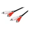 Goobay | Cable RCA estéreo 2x RCA | 50030 | 2 conectores RCA macho (audio izquierda/derecha) | 2 conectores RCA macho (audio izquierda/derecha)