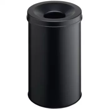 Papelera redonda Acero Negro Durable 330601