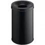 Papelera redonda Acero Negro Durable 330601