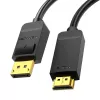 Adaptador de cable DisplayPort a HDMI Vention HAGBH, 2 m, negro, 7 mm de diámetro