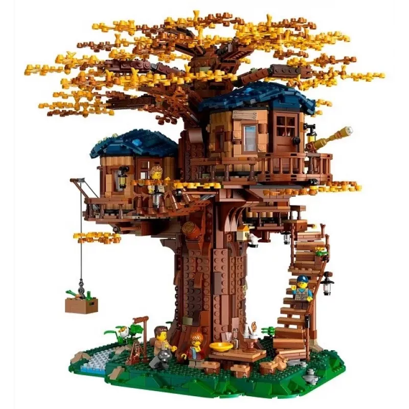Set LEGO IDEAS 21318 Casa del árbol construcción 3 en 1 — modelo modular de casa del árbol, set de construcción múltiple