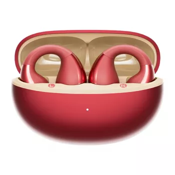 Auriculares inalámbricos de clip QCY Crossky Clip C30S (rojo) — diseño de clip, in-ear, inalámbricos