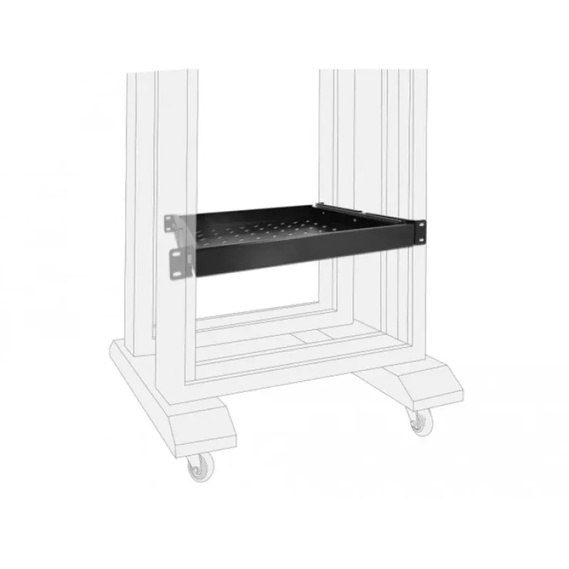 Delock - Unidad extraíble para rack - negra - 1U - 48,3 cm (19