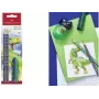 Set de lápices de grafito Faber-Castell Dino HB Azul – lápices de madera HB, cuerpo azul, set