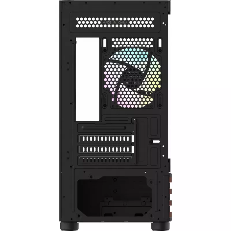 PC Micro Tower Thermaltake View 170 WS ARGB — caja micro, negra, compatible con fuente de alimentación PS2, 2x 120 mm laterales + 1x 120 mm trasero, HDD 2,5/3,5 pulgadas