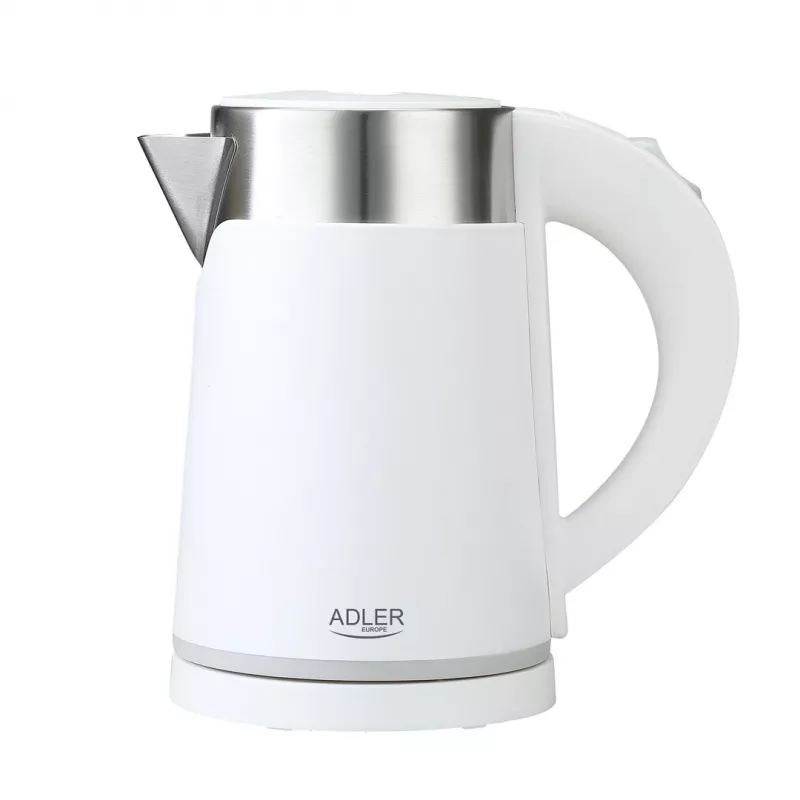 Hervidor de agua Adler AD 1372w – 0,6 L, 800 W, carcasa de acero inoxidable, control táctil
