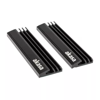 Disipador/radiador para SSD para sistema de refrigeración de PC Akasa A-M2HS01-KT02 negro 1 - 2 (A-M2HS01-KT02)
