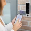 Qoltec 52448 cerradura con código TITAN con lector de huellas | RFID | BT 4.0 | código | tarjeta | llavero | timbre | IP68 | EM