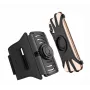 Brazalete deportivo Tellur A100 para smartphone, negro, ajustable, talla universal