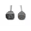 Assmann cable alargador de red. C14 - C13 M/H. 5,0m. H05VV-F3G 1,0 mm². az (AK-440201-050-S)
