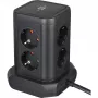 Torre de enchufes Brennenstuhl 1153560010 — 8 tomas, 2×USB-A, 1×USB-C, negro