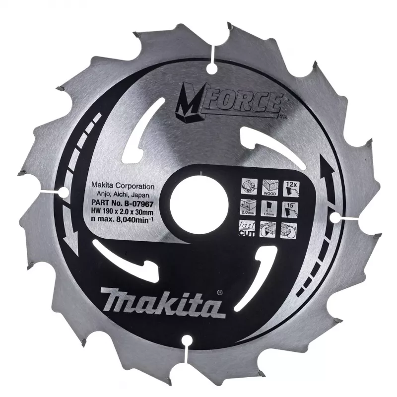 Makita HS7611 Sierra circular de mano 19 cm 5500 rpm 1600 W