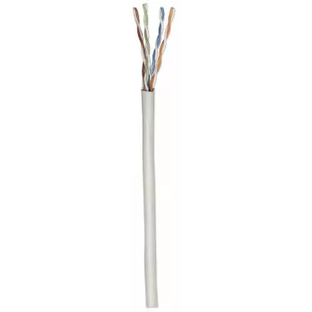 Cable de red Cat5e a granel Intellinet, 24 AWG, hilo macizo, 305 m, gris, CCA, U/UTP, caja