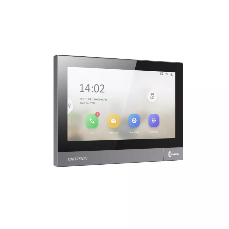 Videoportero unidad interior Hikvision DS-KH8381-WTE1 7 pulgadas 1024x600, PoE, Wi‑Fi, MicroSD