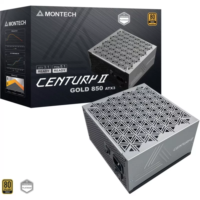 Fuente de alimentación | MONTECH | CENTURY II | ATX | 850 W | CENTURYII850