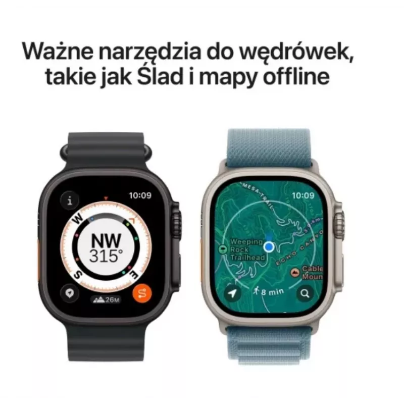Smartwatch Apple Watch Ultra 3 GPS + Cellular 49 mm Caja Natural Titanium con Light Blue Alpine Loop (Pequeña)