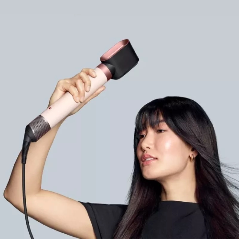 Airwrap Co-anda2x Straight + Wavy, multistyler crema/oro rosa, Bluetooth, 1.700 vatios (embalaje dañado)