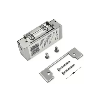 Cerradura electromagnética QOLTEC 52459 12V simétrica con memoria y bloqueo