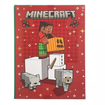 Calendario de adviento Paladone Minecraft Papelería 24 días – set de papelería con 24 artículos sorpresa
