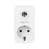 LogiLink PA0263 Adaptador de enchufe con sensor crepuscular, blanco, tipo F