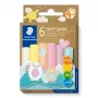 Pasta de modelar Staedtler Noris Jumbo Pastel 842P C6 — blanda, fácil de moldear, colores pastel surtidos