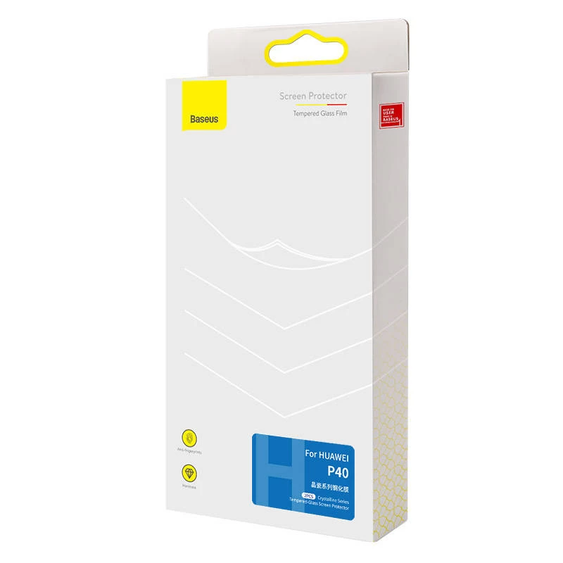 Protector de pantalla de cristal templado Baseus para HUAWEI P40, dureza 9H