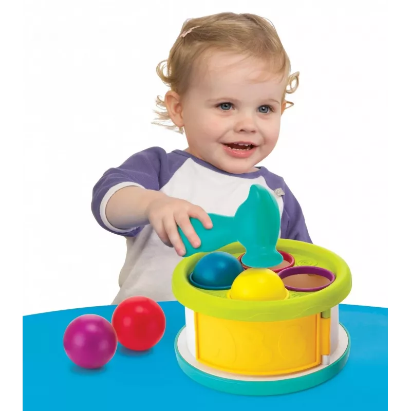 Juguete de martillo con bolas B-kids 1164883N con bolas de colores y sonidos musicales