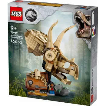 LEGO JURASSIC WORLD 76969 Fósiles de dinosaurio: cráneo de Triceratops