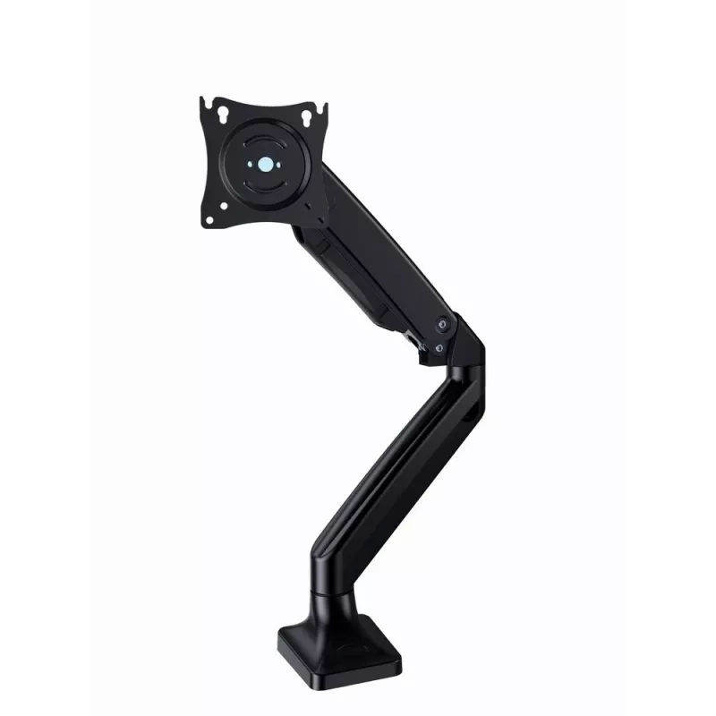 Soporte para monitor GEMBIRD MA-DA1-03 para pantallas de 17–35 pulgadas, 10 kg, VESA 75x75–100x100, pinza de mesa/pasacables de mesa, negro