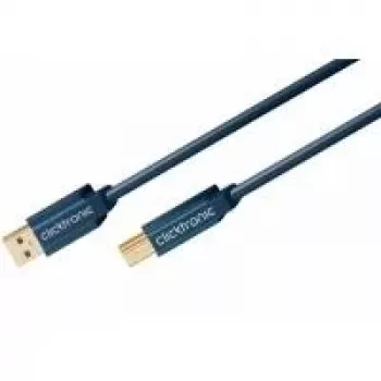 ClickTronic 0,5m USB3.0 A - B m/m cable USB azul (70090)