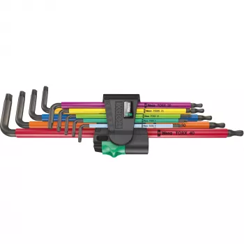 Wera 967/9 TX XL Juego de llaves Torx en L, 9 piezas