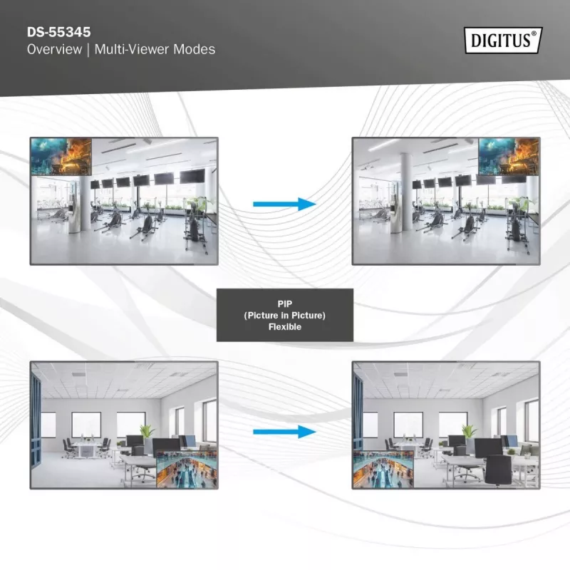 Conmutador matriz HDMI DS-55345