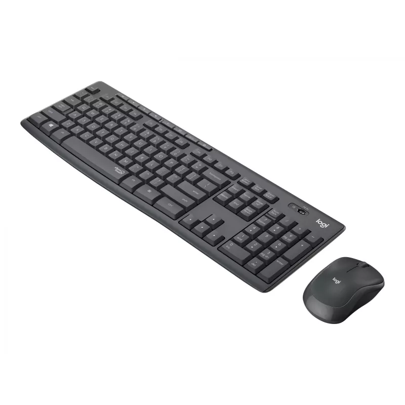 Logitech MK295 Silent – Conjunto de teclado y ratón – Inalámbrico – 2,4 GHz – Grafito – Distribución húngara