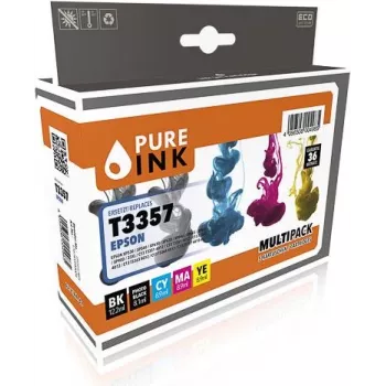 Pure Ink 170745990004 cartucho de tinta compatible negro - cian - magenta - negro foto - amarillo (EPST3357MP5)