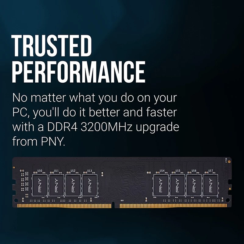 PNY MD16GSD43200-TB, 16 GB, 1 x 16 GB, DDR4, 3200 MHz, DIMM de 288 pines