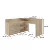 Mesa de ordenador Topeshop DANY SONOMA KPL color roble