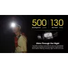 Linterna frontal Nitecore NU30 — linterna LED frontal compacta y portátil, hasta 500 lúmenes, varios niveles de potencia, modo de luz roja