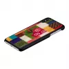 Funda protectora para smartphone iKins para iPhone XS Max – patrón de flores de cerezo, negra