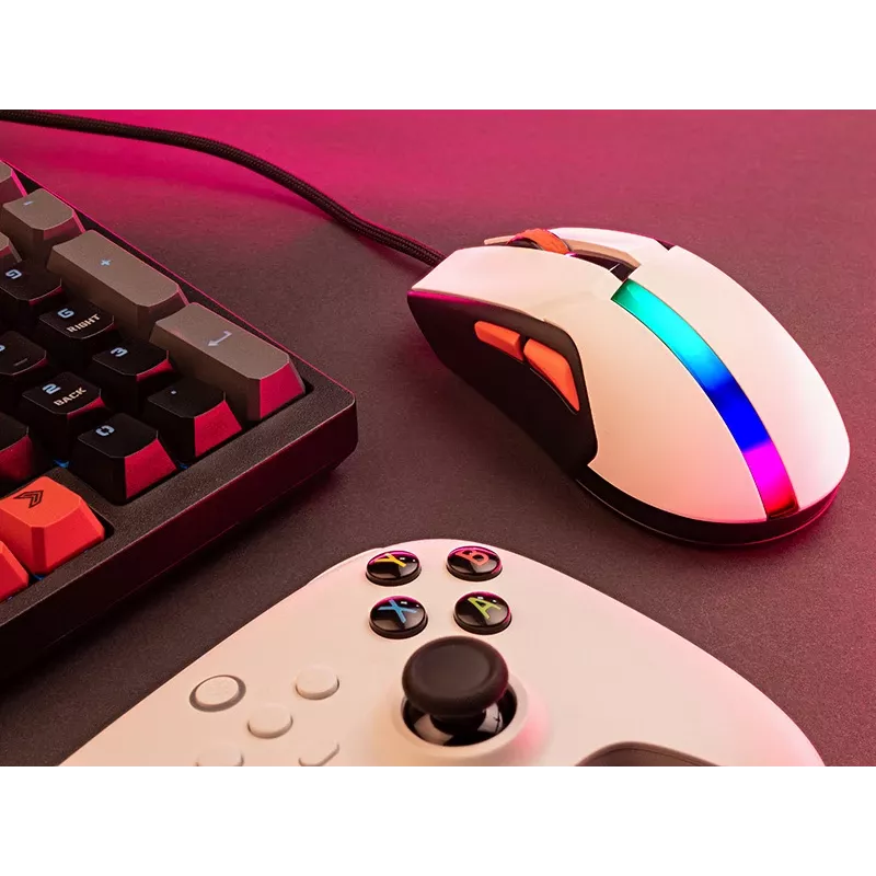 Ratón Tracer 47417 Gamezone Cool White RGB USB