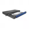 DeLOCK Caja de empalme de fibra óptica 67006 negro metal 482x220x44mm