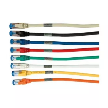Cable de red RJ45 - CAT6A 500 MHz - 0,15 m - gris - S-STP (S/FTP) - AWG26 - LSZH - Synergy 21