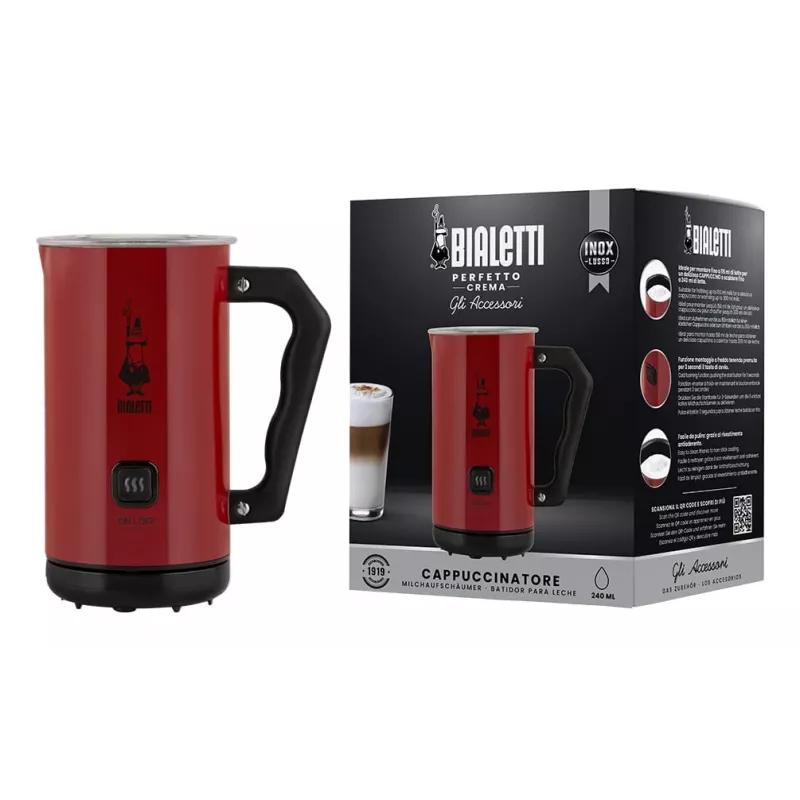 Bialetti MKF02 espumador/calentador de leche automático rojo