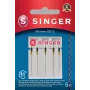 Aguja Microtex SINGER 250053203 tamaño 80/12 – aguja fina y afilada para costura precisa en tejidos ligeros