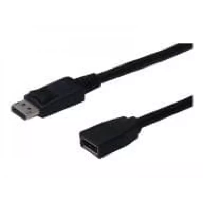 Digitus ASSMANN - Cable alargador DisplayPort - DisplayPort (M) - DisplayPort (H) - 2 m (DisplayPort 1.2) - moldeado - Negro (AK-340200-020-S)
